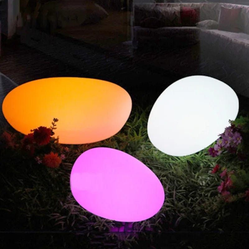 SteenGloed Draadloze LED Tuinlamp in Steenlook met 16 Kleuren