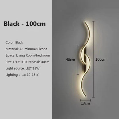 Moderne LED Wandlamp 61 cm – Warmwit 3000K en 12W