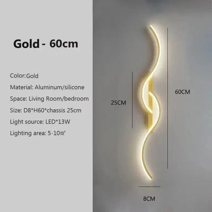 Moderne LED Wandlamp 61 cm – Warmwit 3000K en 12W