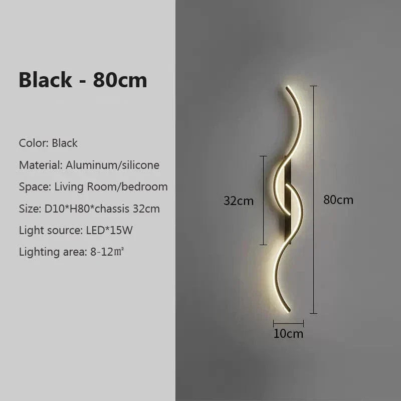 Moderne LED Wandlamp 61 cm – Warmwit 3000K en 12W