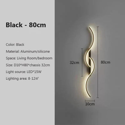 Moderne LED Wandlamp 61 cm – Warmwit 3000K en 12W