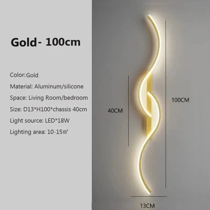 Moderne LED Wandlamp 61 cm – Warmwit 3000K en 12W