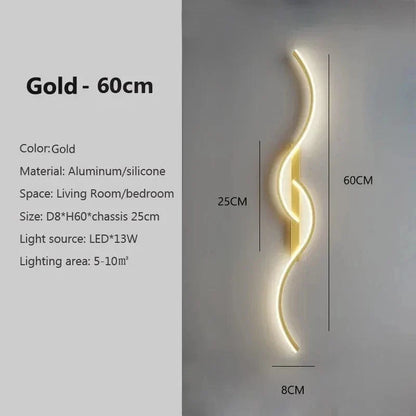 Moderne LED Wandlamp 61 cm – Warmwit 3000K en 12W