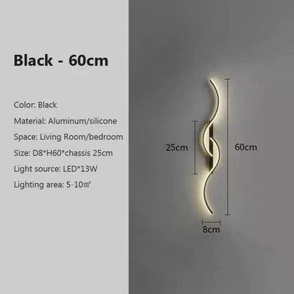 Moderne LED Wandlamp 61 cm – Warmwit 3000K en 12W