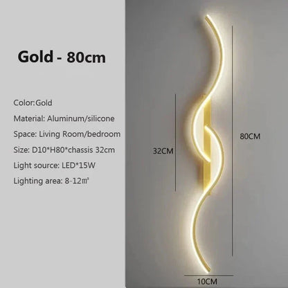 Moderne LED Wandlamp 61 cm – Warmwit 3000K en 12W