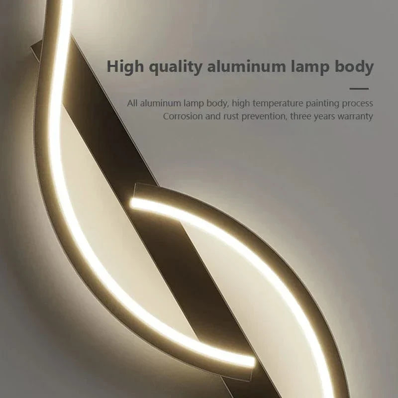 Moderne LED Wandlamp 61 cm – Warmwit 3000K en 12W