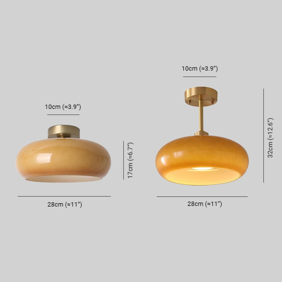 Vintage Glas Hanglamp