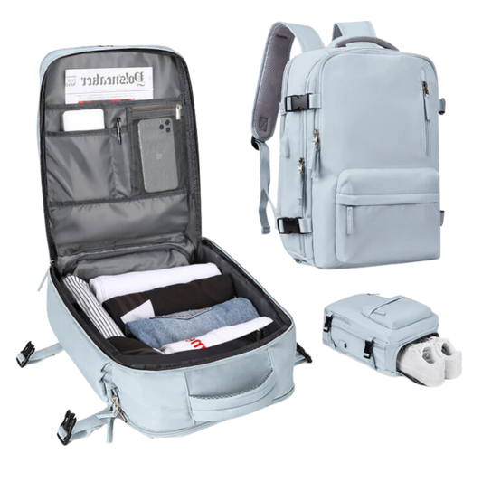 Waterdichte Reisrugzak 35L met USB-poort en Schoenenvak