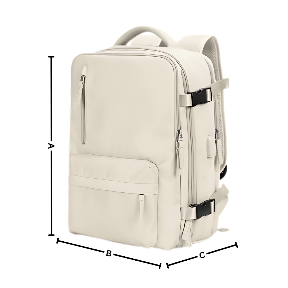 Waterdichte Reisrugzak 35L met USB-poort en Schoenenvak