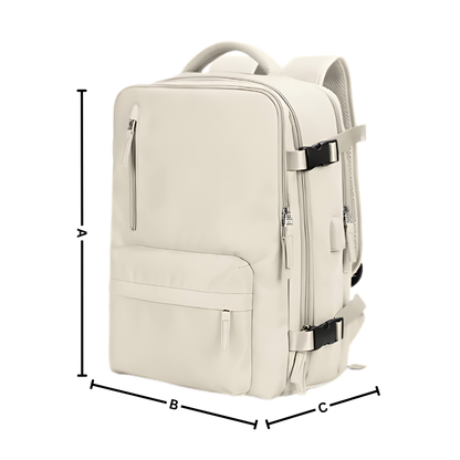 Waterdichte Reisrugzak 35L met USB-poort en Schoenenvak