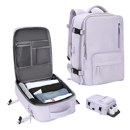 Waterdichte Reisrugzak 35L met USB-poort en Schoenenvak