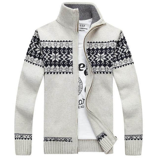 Winterwarm – Geruit Damesvest met Rits en Lange Mouwen