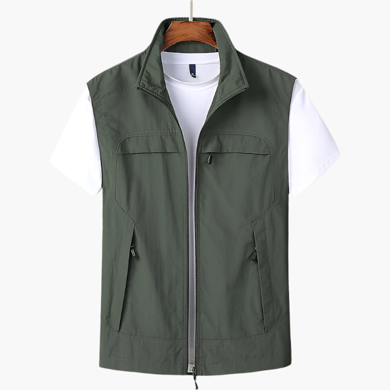 Heren Vest Moderne Casual Stijl Functioneel Zonder Mouwen – Perfect voor Laag-over-Laag en Vrije Tijd