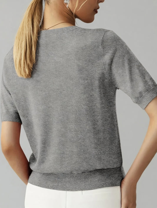 Norelle lichte dames top korte mouwen casual ademend shirt
