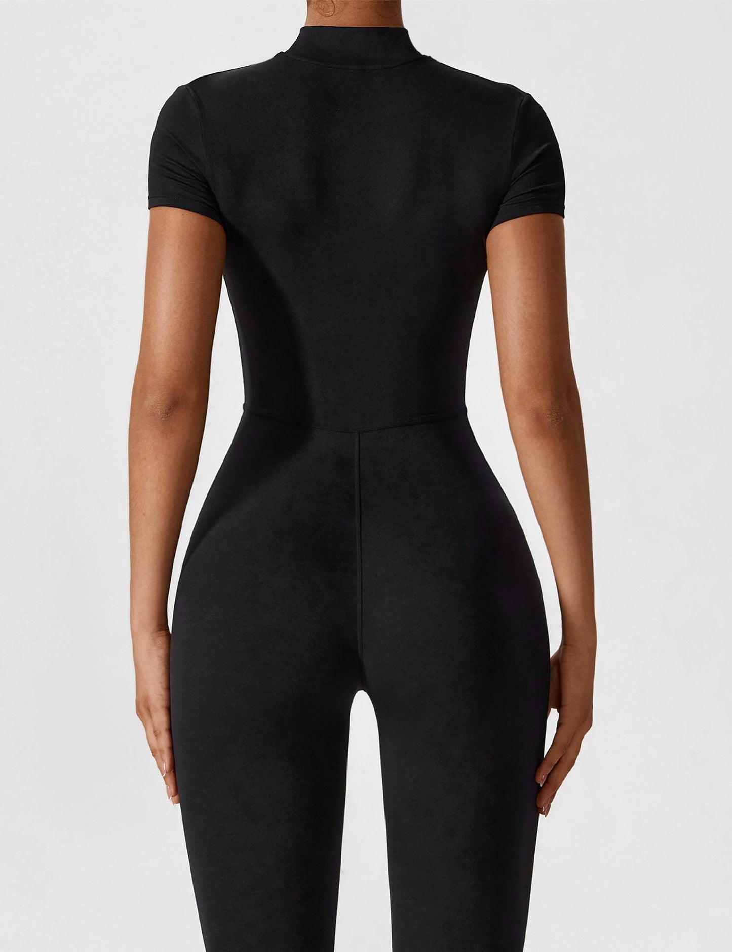 Lina Dames Naadloze Bodysuit met Rits voor Sport en Vrije Tijd
