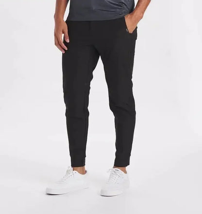 Matteo Heren Chino Jogger Slim Fit met Stretch en Trekkoord