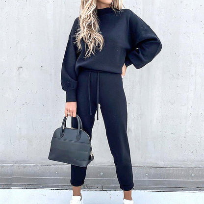 CozyLuxe Dames Huispak Set – Comfortabele Tweedelige Lounge Outfit