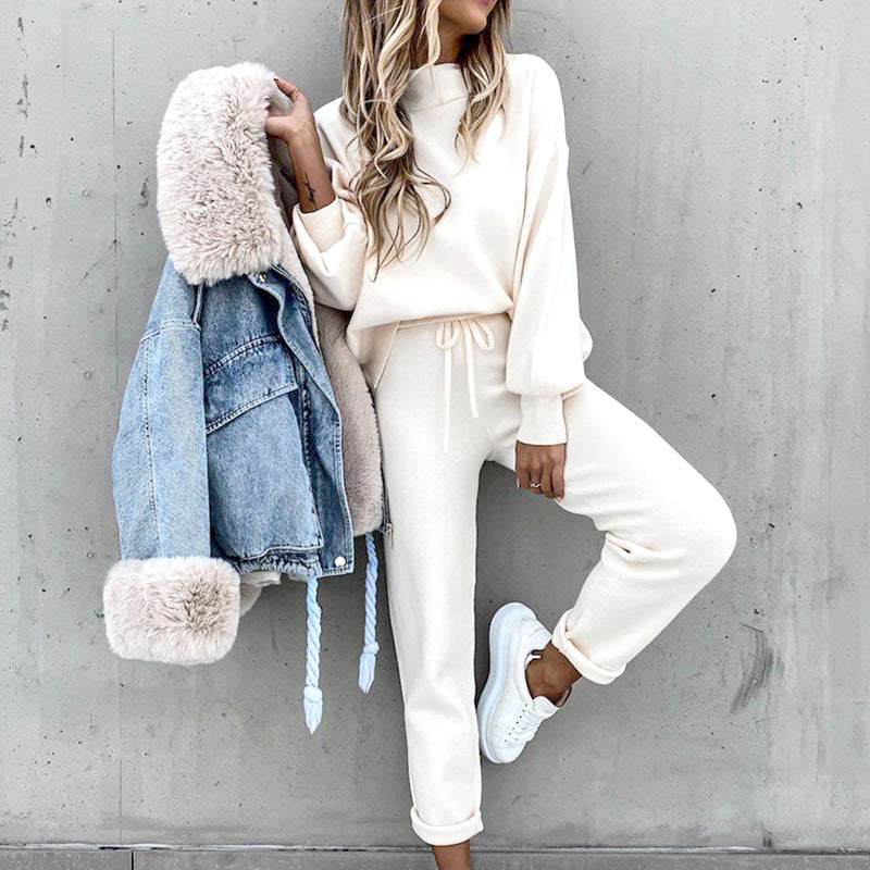 CozyLuxe Dames Huispak Set – Comfortabele Tweedelige Lounge Outfit