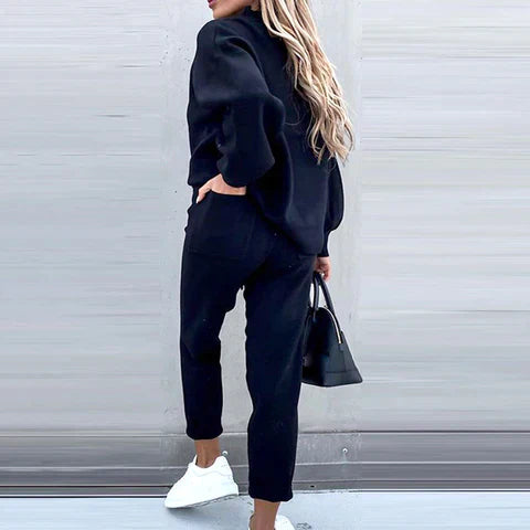 CozyLuxe Dames Huispak Set – Comfortabele Tweedelige Lounge Outfit