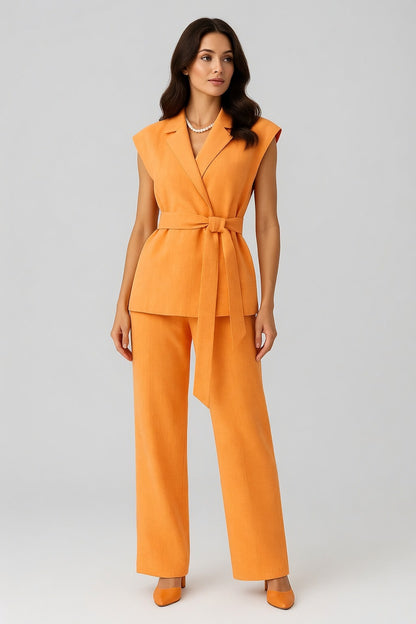 Zarelle Dames Zomerset met Mouwloze Top en Wijde Broek